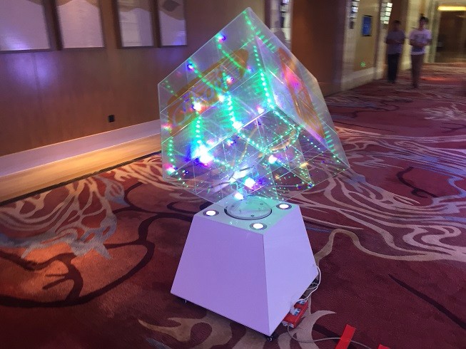 厂家供应启动仪式沙漏,旋转水晶魔方,文字启动球