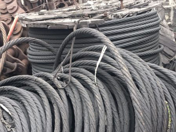 钢丝绳废油丝绳快速回收电梯钢丝绳专业的团队