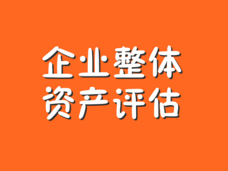 重庆企业整体资产评估1企业股权转让评估1企业净资产评估
