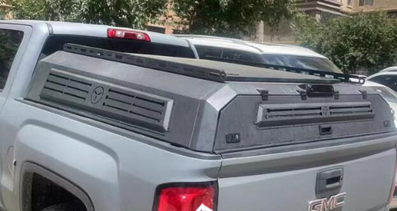 22款通用GMC皮卡车锰钢半高盖后箱盖铁盖货箱盖改装