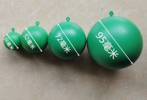 试验通水球绿色塑料球PVC管道检测通球闭水试验通球