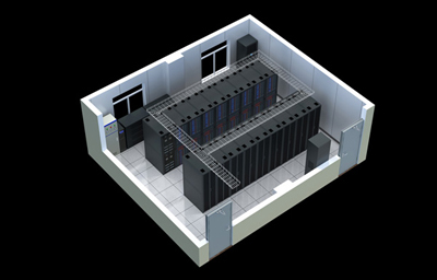 鄂尔多斯机房配电室|电池间|报告厅效果图制作出图