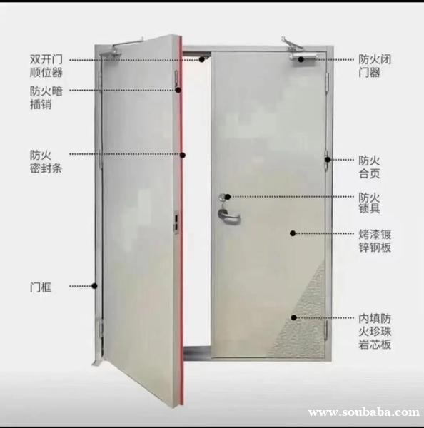 天津企顺门业定制防火门 款式美观大方 门型多样医院小区学校商场专用 天津企顺门业定制防火门 款式美观大方 门型多样医院小区学校商场专用